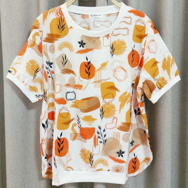 เสื้อผู้หญิง (Smallroom) ผ้าไหมอิตาลี แขนสั้น ดีไซส์เก๋ ใส่สบาย ไม่ร้อน ไม่ต้องรีด