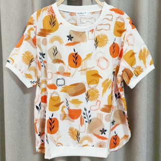 เสื้อผู้หญิง (Smallroom) ผ้าไหมอิตาลี แขนสั้น ดีไซส์เก๋ ใส่ส…