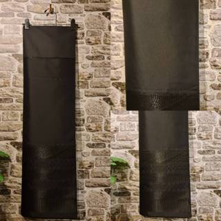 17.ผ้าไหมแกมฝ้าย ผ้าทอทั้งผืน ลายยกล้านนาดำ