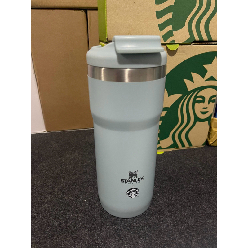 แก้ว Starbucks ST-SS ASH BLUE STANLEY GROUNDHOG WITH LOCK 16Oz