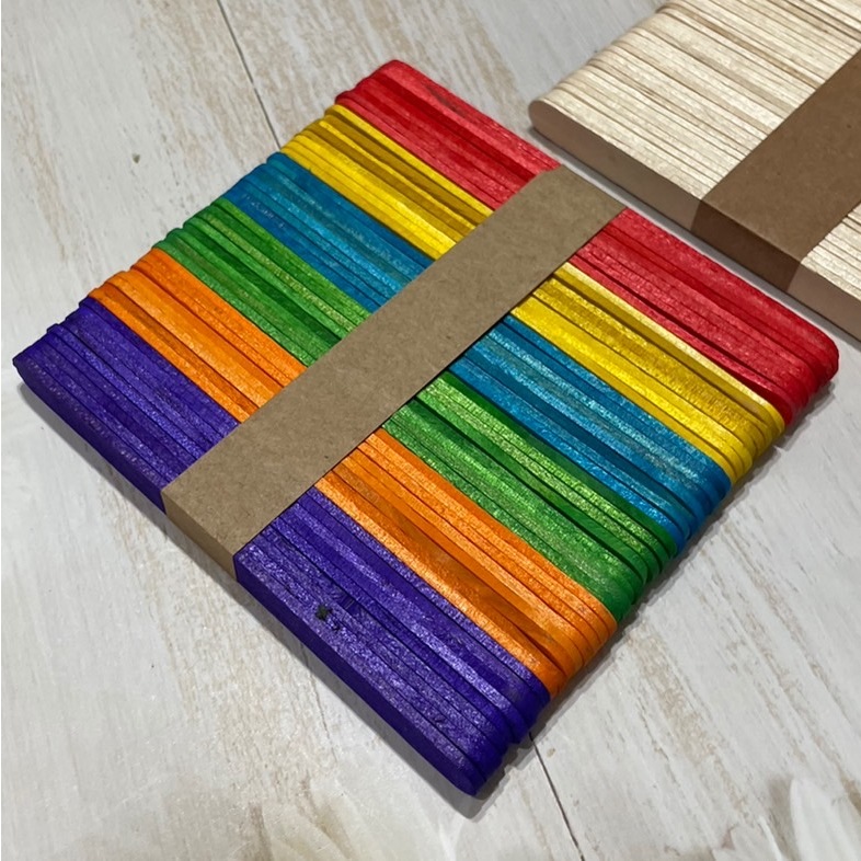 ไม้ไอติม WOOD DIY ไอเทมที่ต้องมีติดบ้านไว้ สำหรับงานประดิษฐ์ ศิลปะ  (TOY765) - รูปที่ 2