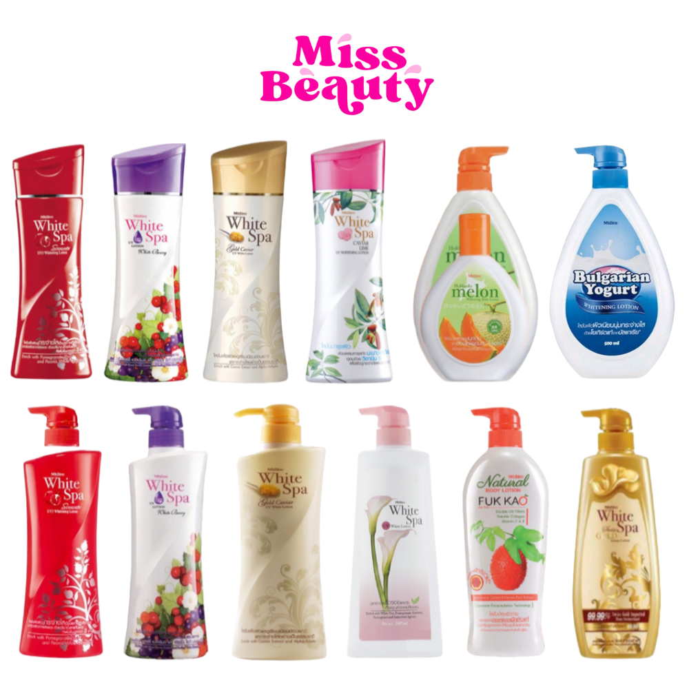 (liveลด50%) ครีมทาผิว มิสทีน ไวท์ สปา Mistine White Spa Lotion 200/400/500ml.