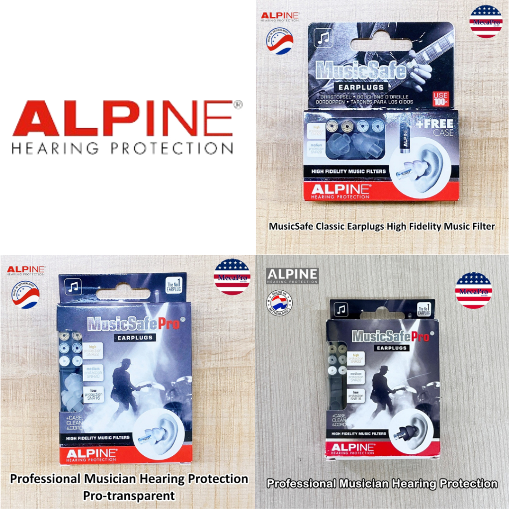 Alpine® Professional Musician Hearing Protection  ที่อุดหู สำหรับนักดนตรีมืออาชีพ ลดเสียงรบกวน
