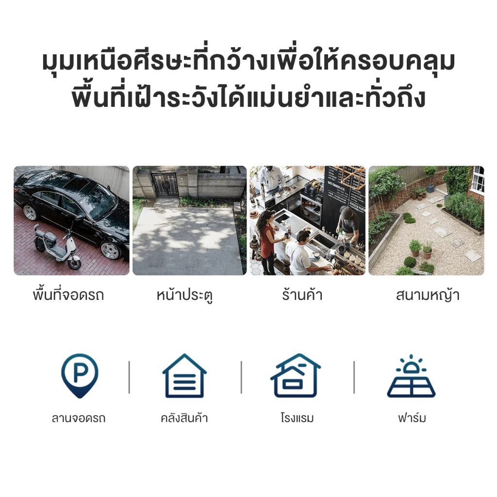 Xiaomi Outdoor Camera AW300 / AW200 กล้องวงจรปิด กันน้ำกันฝุ่น ภาพสีเต็มในกลางคืน เชื่อมต่ออินเทอร์เน็ตไร้สาย