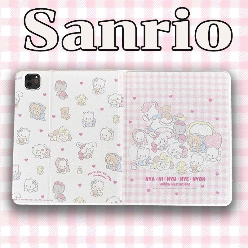 🚀จัดส่งทันที🚀Cute bunny เคส iPad pro13 2024 air7/6 gen12 Sanrio ช่องใส่ปากกา เคสไอแพด air4/5 mini7