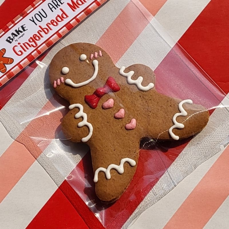 คุกกี้ขิง ขนมปังขิง Gingerbread man รสคลาสสิค (ขั้นต่ำ 6ชิ้น) [ขนาด 7cm.] คุกกี้คริสต์มาส Christmas cookie - รูปที่ 5
