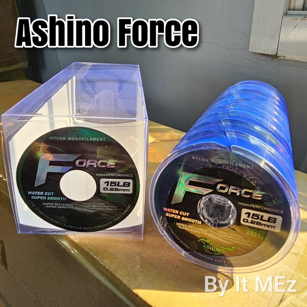 ของแท้ ราคาถูก สายเอ็นตกปลา Ashino Force ยาว 100 เมตร ราคาสุดคุ้ม ใช้ได้ทั้งหมายธรรมชาติ บ่อทั่วไป fishing line