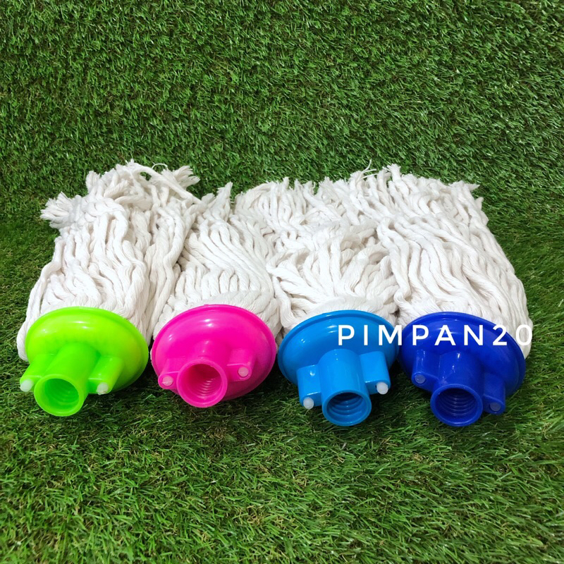 ผ้าม็อบ ผ้าม็อบถูพื้น จุกเกลียว 1 ชิ้น