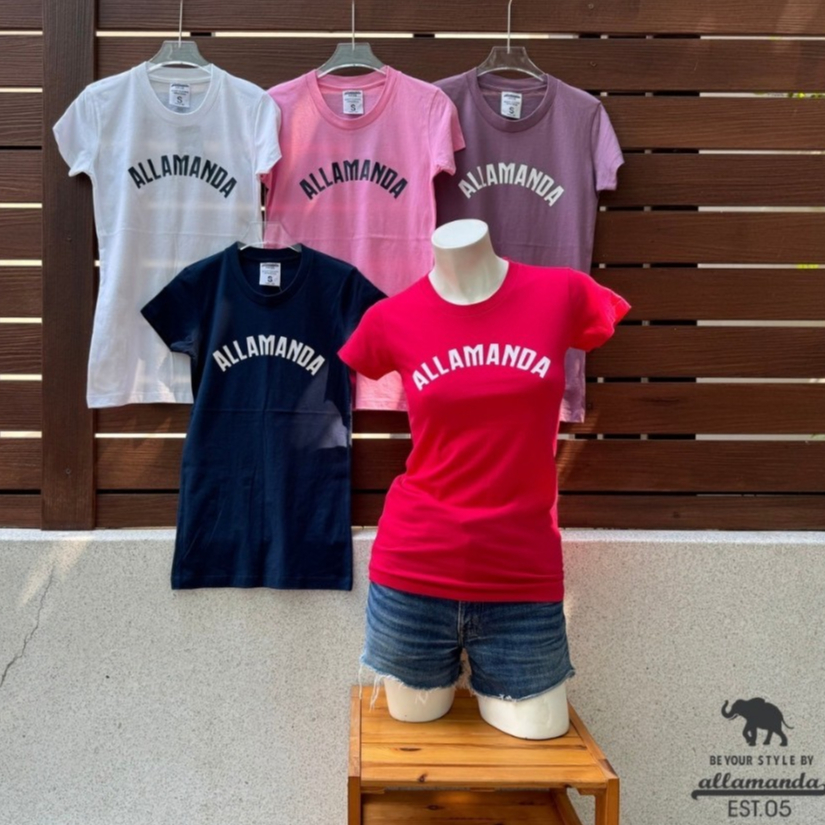 Allamanda เสื้อยืดผู้หญิง U01 ลายสกรีน Allamanda สินค้าลิขสิทธิ์แท้ (M.L.XL)