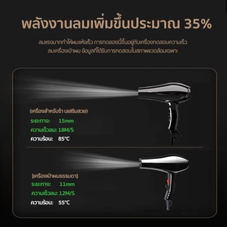 Coolastyler มีลมเย็น ไดร์เป่าผม ไดร์เป่าผมระดับมืออาชีพ hair dryer CA-1801 1800W ฮิตสุด