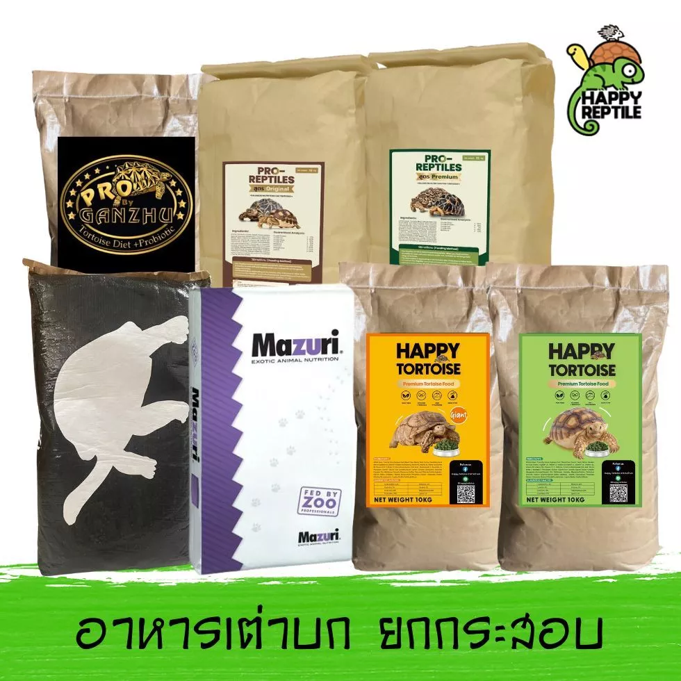 (ยกกระสอบ) อาหารเต่าบก สุดค้ม ราคาเบา กระสอบ 10 KG