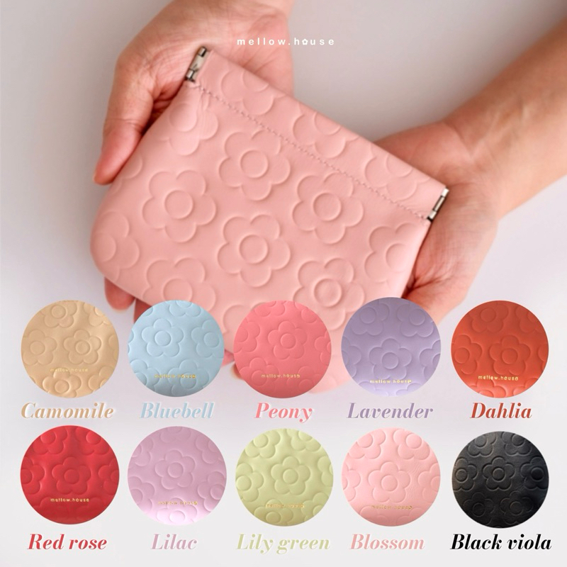 Mellow Slim Purse กระเป๋าสตางค์หนังแท้ปากบีบ