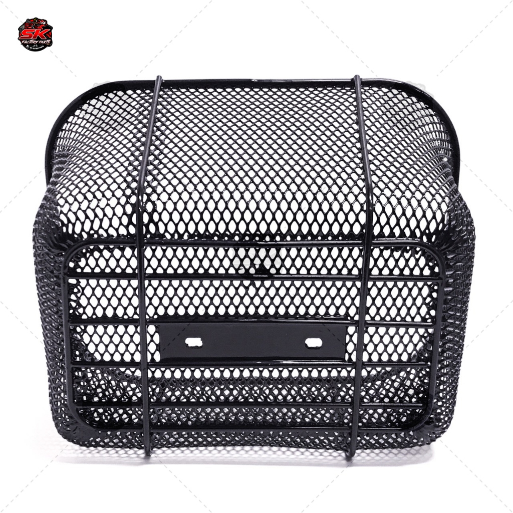 ตะกร้าหน้าดรีม ดรีมซุปเปอร์คัพ ริวก้าclassic gpx rock ตะข่าย สีดำ ชุบหนา 2 แบบให้เลือก ใบใหญ่และเล็ก - รูปที่ 2