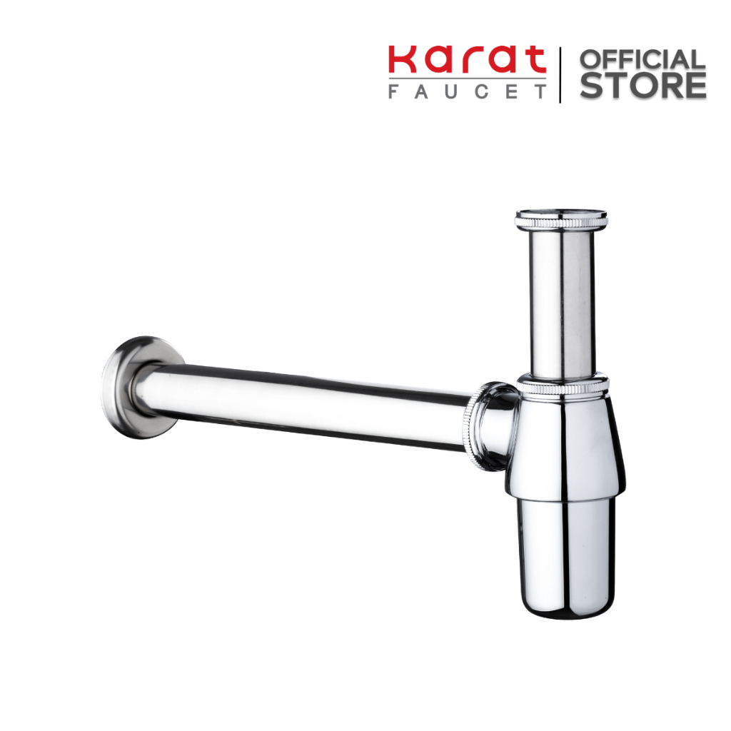 Karat Faucet ท่อน้ำทิ้งแบบกระปุกยาวพิเศษ แนวนอน 35 ซม. รุ่น BAT3S-50