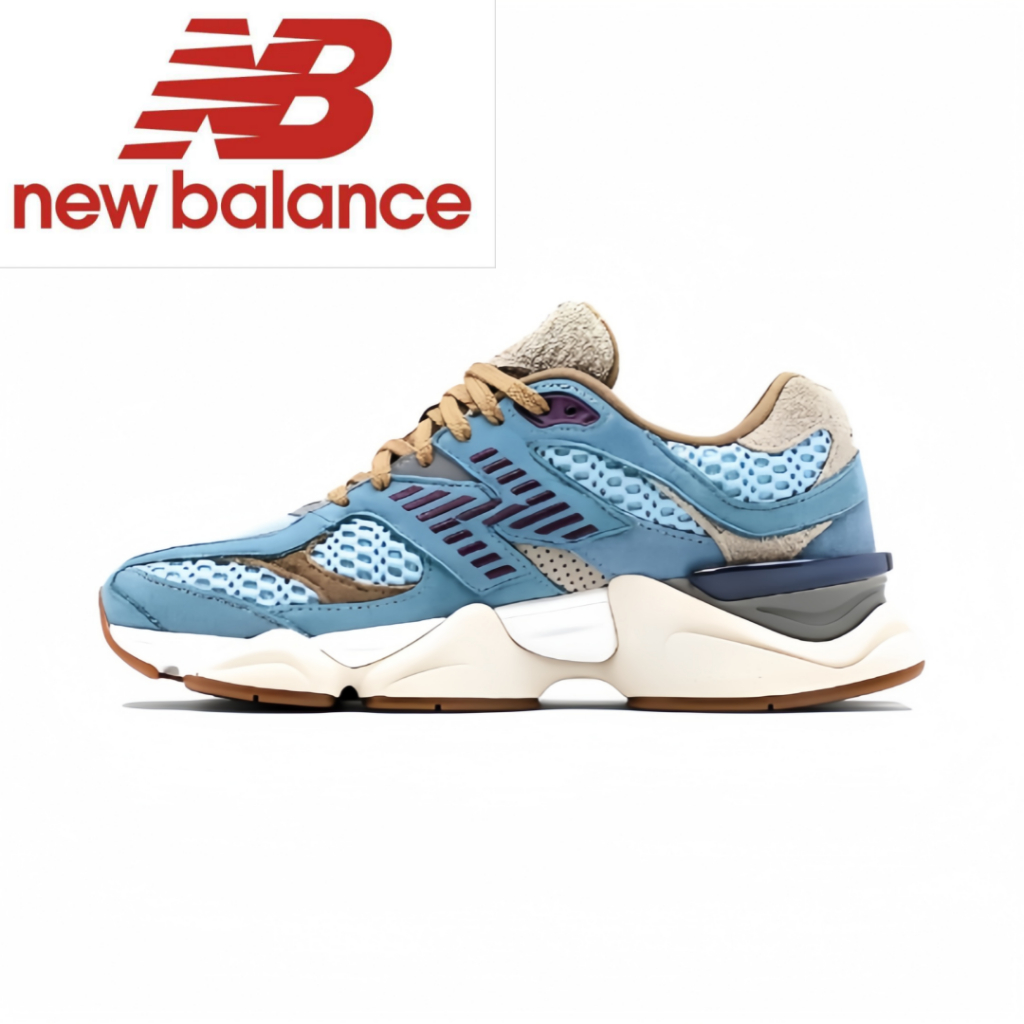 Bodega x New Balance NB 9060 Age of Discovery น้ำเงิน color （ของแท้ 100 %）รองเท้าผ้าใบ ผู้ชาย ผู้หญิง รูปแบบ รองเท้า