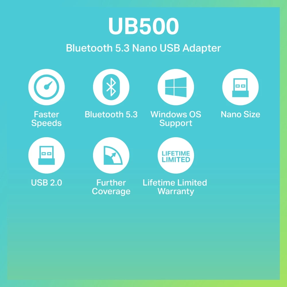 TP-Link UB500 Bluetooth 5.3 Nano USB Adapter ยูเอสบีอแดปเตอร์ บลูทูธ 5.3 ประสิทธิภาพสูง รองรับ Windows 11/10/8.1/7 thumbnail 3