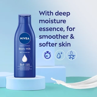 (1แถม1) Nivea Body Milk Rich Nourishing Lotion 190ml / Extra Bright Radiant & Smooth Body Lotion 125ml นีเวีย โลชั่น