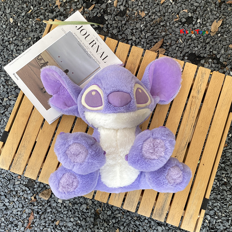 พร้อมส่ง ตุ๊กตาสติช Stitch สีม่วงน่ารัก ตุ๊กตาสติชสีม่วง รูปที่ 4