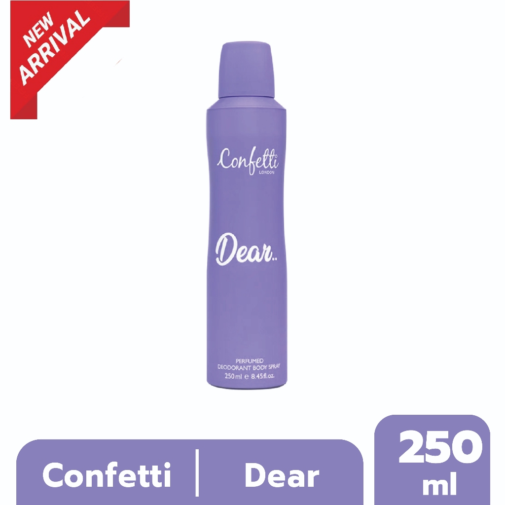 Confetti London Body Spray - Dear 250ml / คอนเฟตติ ลอนดอน บอดี้ สเปรย์ - เดียร์ 250 มล.