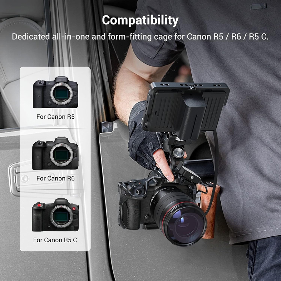 SmallRig [3233] สำหรับกล้อง EOS R5 & R5C & R6 “Black Mamba” Camera Cage