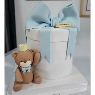 ป้ายกระดาษทองตกแต่งเค้ก HAPPY BIRTHDAY 🎂 ป้ายปักเค้ก