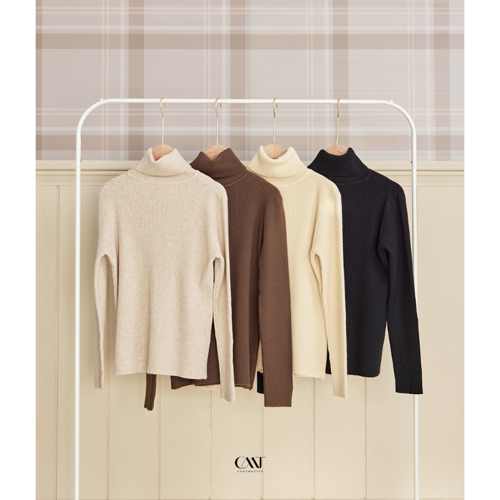 Coatmatter - Erin turtleneck top เสื้อไหมพรมคอเต่า