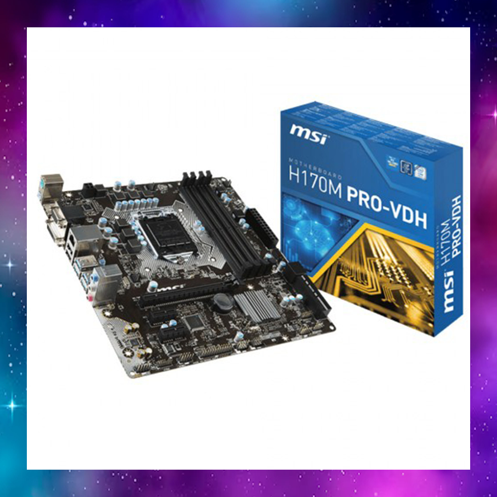 MAINBOARD (เมนบอร์ด) 1151 MSI H170M PRO-VDH GEN6-7 ใช้งานปกติ