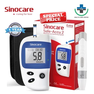 🔥ของแท้ รับประกัน 3 ปี 🔥เครื่องวัดน้ำตาลในเลือด (หน่วยวัด mg/dl) Sinocare Safe-Accu 2 เครื่องตรวจเบาหวาน วัดเบาหวาน