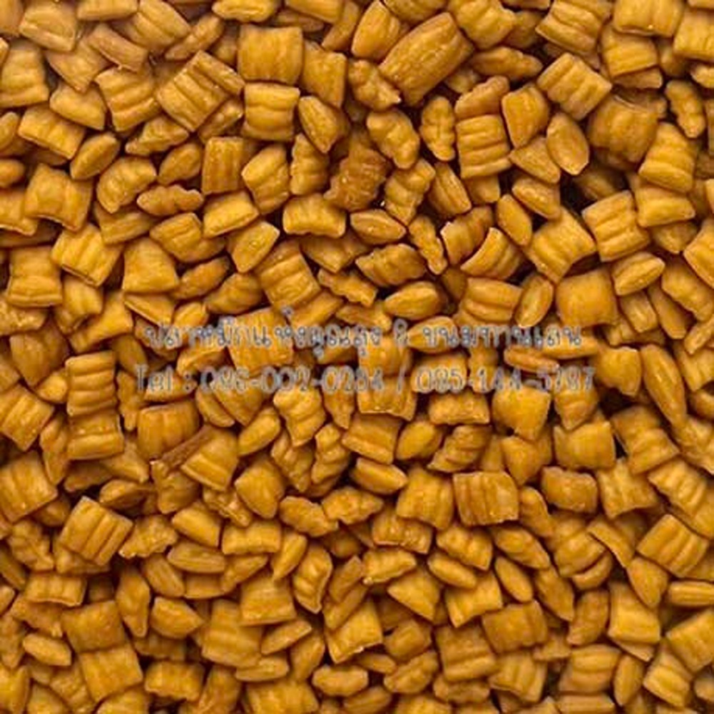 *ขนมปี๊บแบ่งขาย* ขนมปี๊บบุษราคัม VFOOD ขนาด 250g 500g และ 1000 กรัม ใส่ถุงซิปล็อกซีลอย่างดี