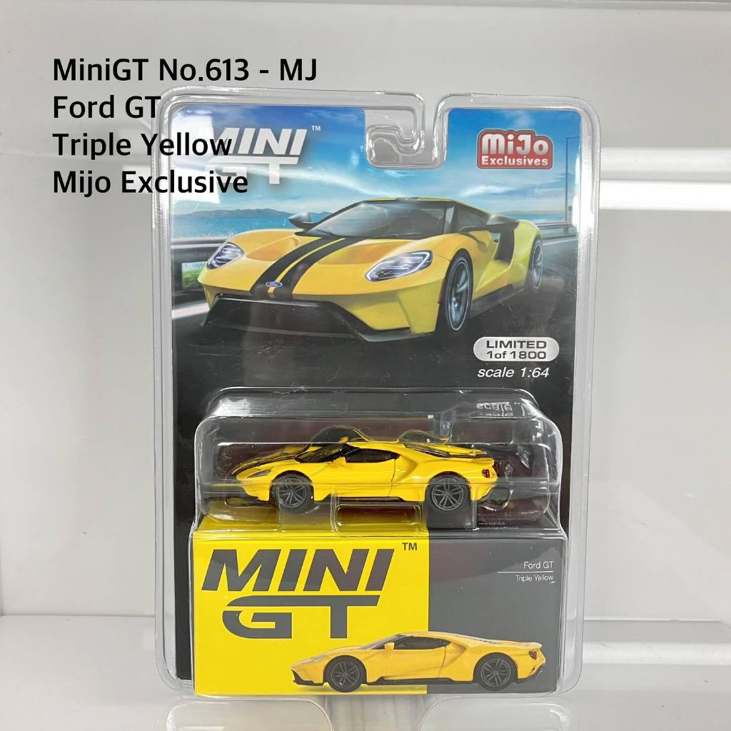 Mini GT  No.613-MJ  Ford GT Triple Yellow Mijo Exclusive / blister package