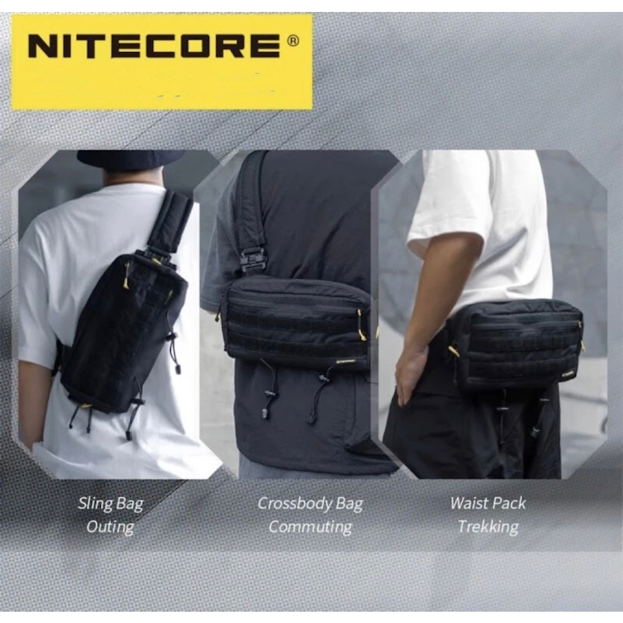 พร้อมส่ง NITECORE SLB03 Messenger กระเป๋ายุทธวิธีฟังก์ชั่น500D ไนล่อนน้ำหนักเบากระเป๋า Molle ระบบ EDC เอวกระเป๋า