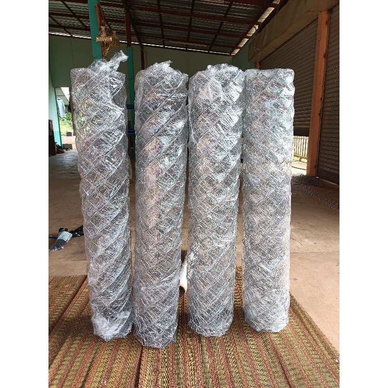 ลวดตาข่ายถักขนาดตา2นิ้ว ลวด2.5 ม.ยาว3เมตรสูง1เมตร