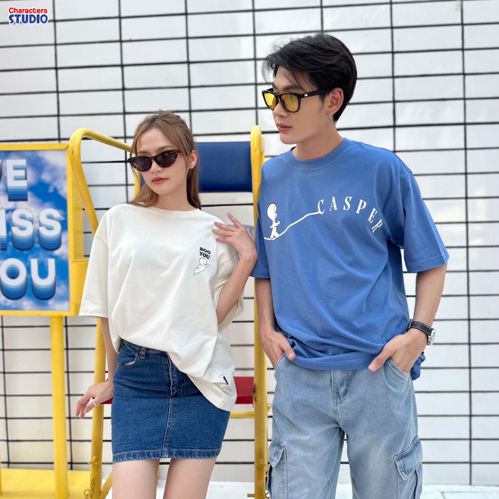 Universal Studios Men Casper The Friendly Ghost //Oversized T-Shirt // - เสื้อผู้ชายโอเวอร์ไซส์ ยูนิเวอร์แซล แคสเปอร์