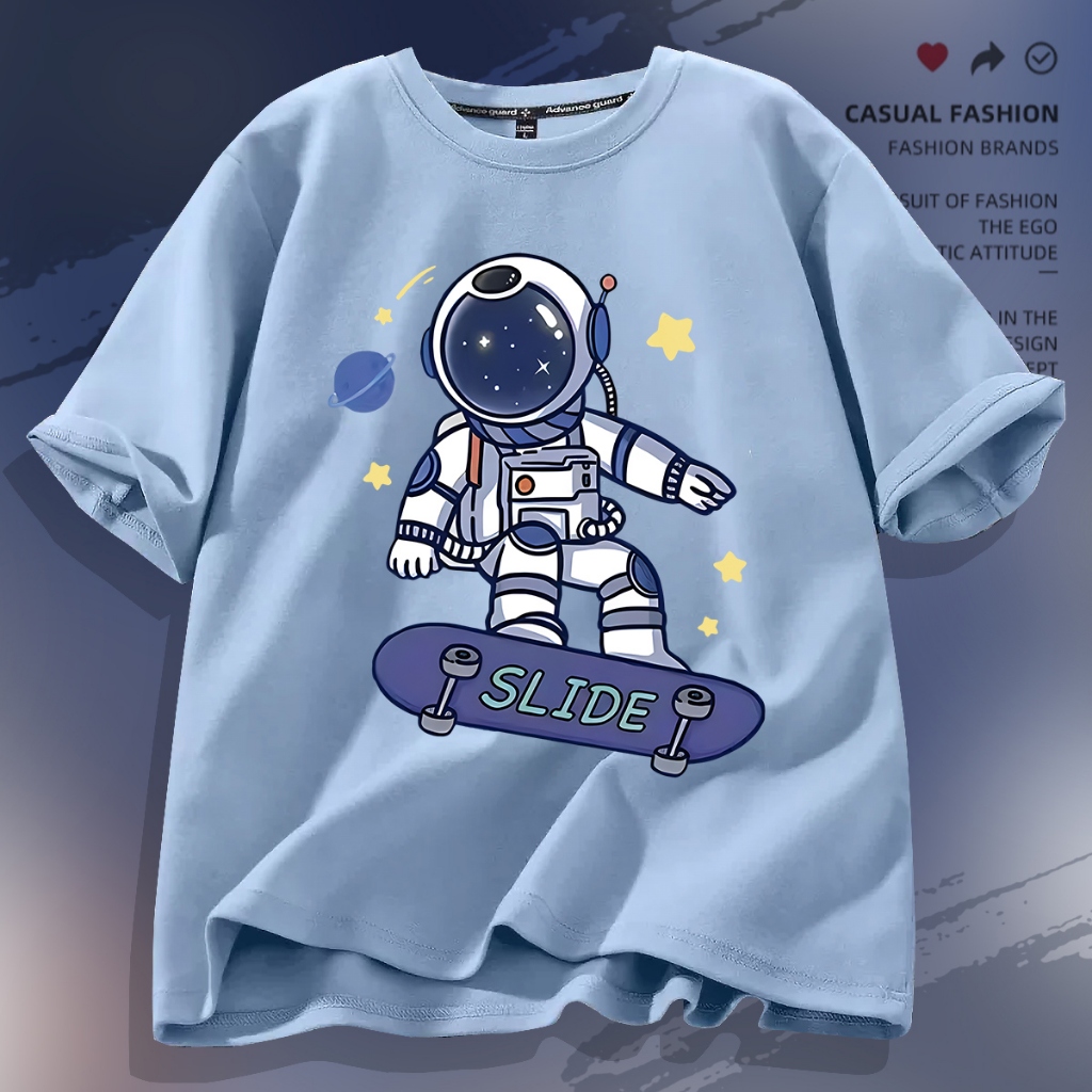 D512เสื้เสื้อยืดแขนสั้ง ผ้านุ่มยืดได้ใส่สบายฯ ลายแฟชั่งสวยน่ารักใส่ได้ทั้งชายและหญิง