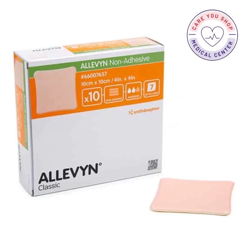 Allevyn Classic Non-Adhesive แผ่นแปะ แผลกดทับ แผ่นดูดซับ ขนาด 10 x 10 cm ((1ซอง))