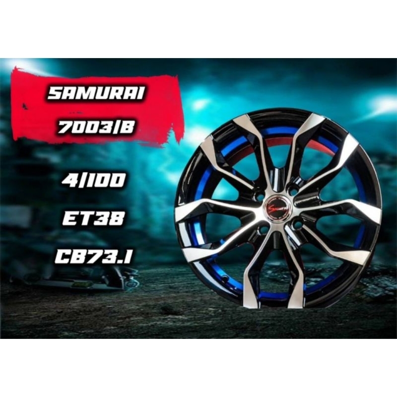 แม็กซ์ SRMURAI 4รู 100 ขอบ15 ชุดสีน้ำเงิน