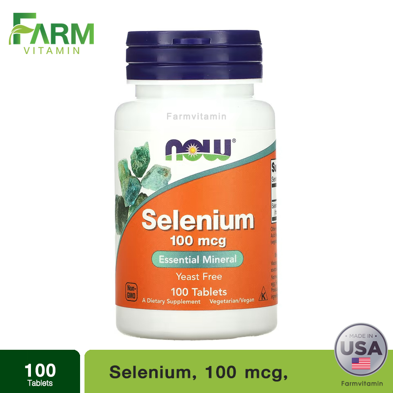 NOW Foods, Selenium, 100 mcg, 100 Tablets