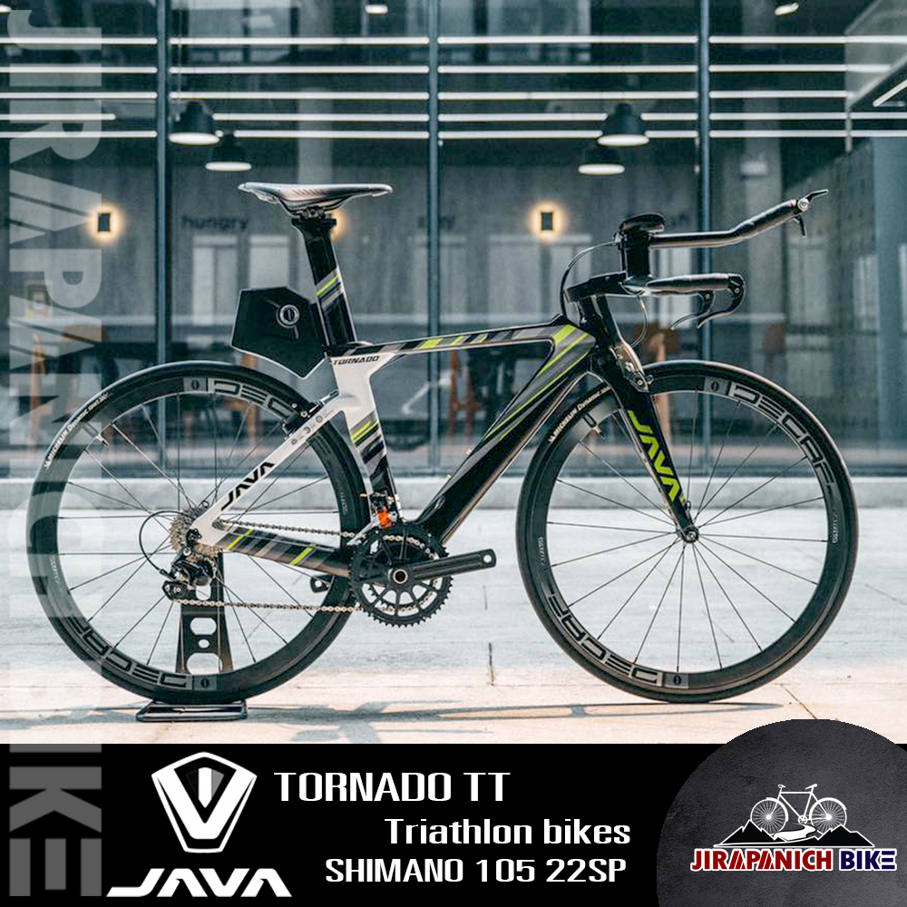 (ลดสูงสุด999.- พิมพ์HGVSP999)จักรยานไตรกีฬา JAVA รุ่น TORNADO TT Triathlon bikes (เฟรมคาร์บอน ล้อ DE