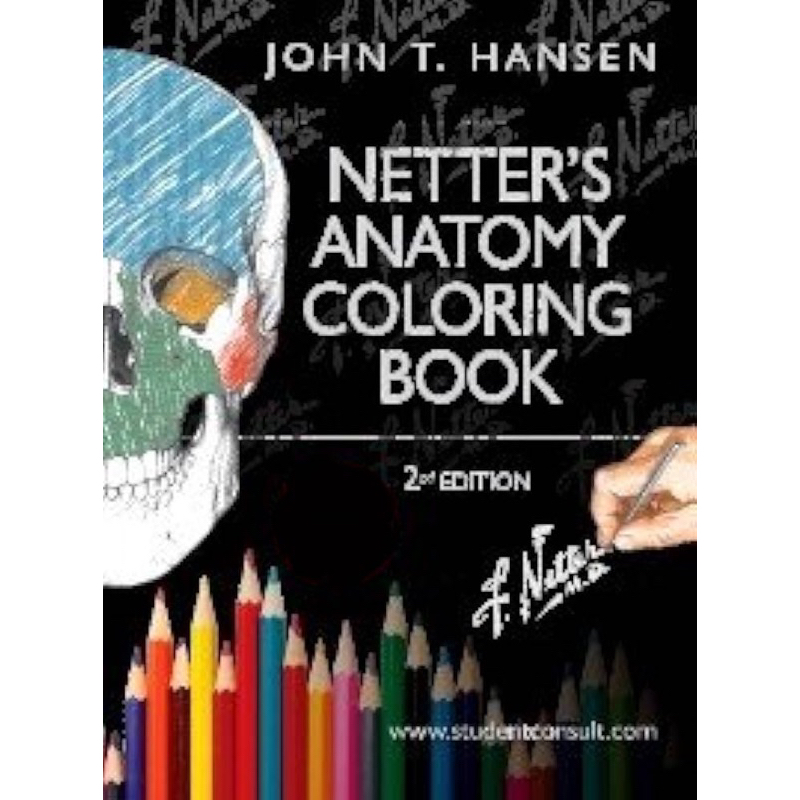 หนังสือ Netter's Anatomy Coloring Book กายวิภาคศาสตร์ atlas of human clinical colouring medicine med