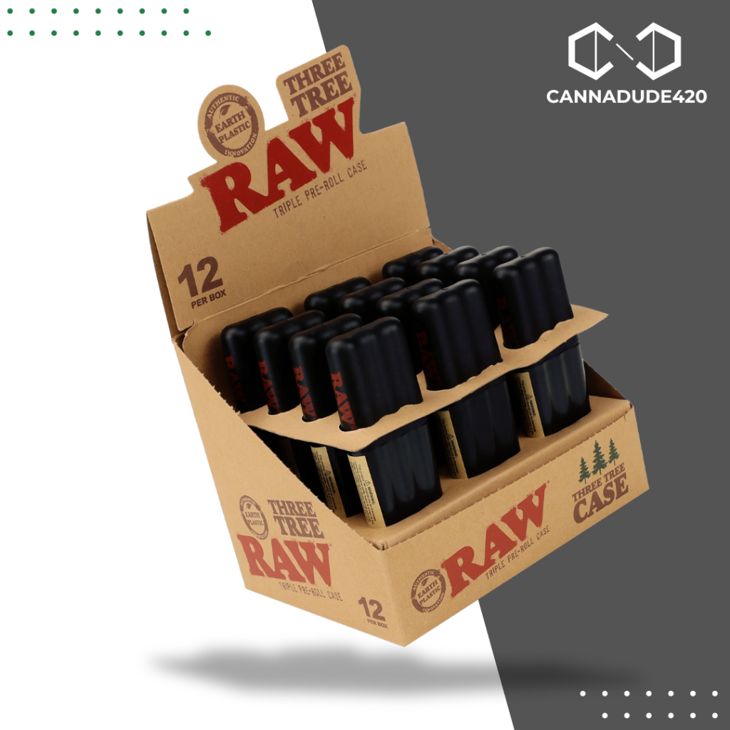 RAW Three Tree Case - Three Cone Case Triple Pen Case Paper / COOKIES Three Tree Case Three Cone