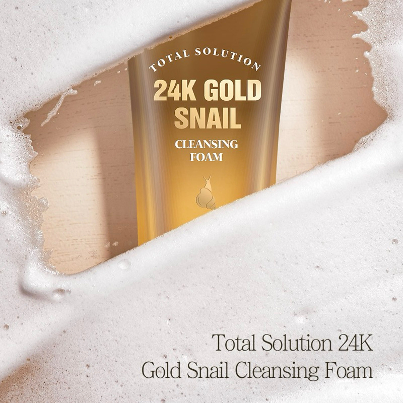Total Solution 24K Gold Snail Cleansing Foam