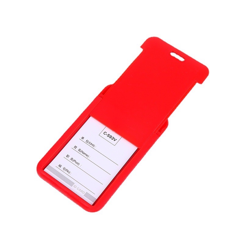 🏷ป้ายใส่บัตร C-593V | D-593V  แนวตั้ง สำหรับ พนักงาน นักเรียน นักศึกษา - รูปที่ 4