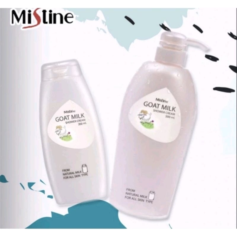 Mistine Goat Milk Shower Cream ขนาด 500 มิลและขนาด 200 มล