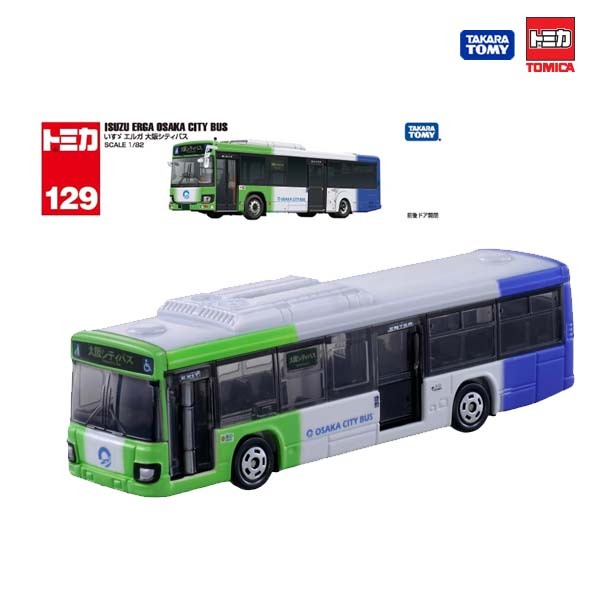 Takara Tomy โทมิก้า โมเดลรถ Tomica Long No.129 Isuzu Elga Osaka City Bus