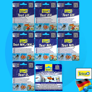 Tetra Test 7in1 pH KH NH3 No2 No3 ชุดทดสอบ น้ำยาวัดค่าน้ำ PetLife Alkalinity Amomonia Nitrite Nitrate Hygger tester