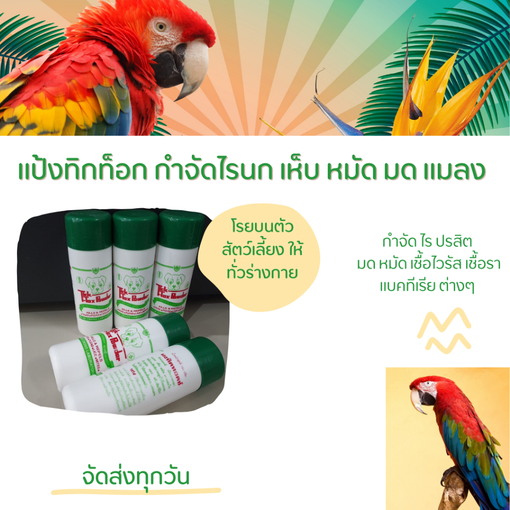 แป้งหมา แป้งทิคท๊อก กำจัดเห็บ หมัด
