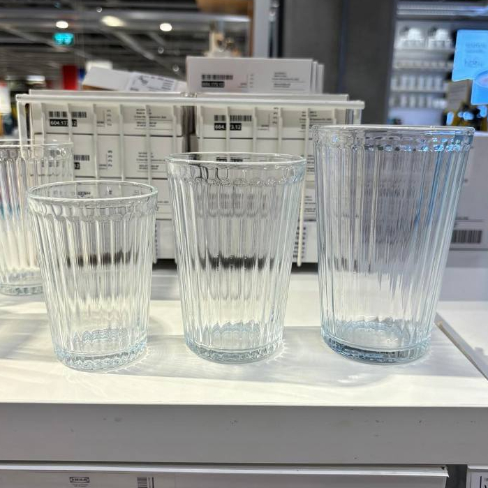 IKEA 🥛 แก้วใส แก้วน้ำ ใส VARDAGEN วาร์ดาเกน อิเกีย ของแท้