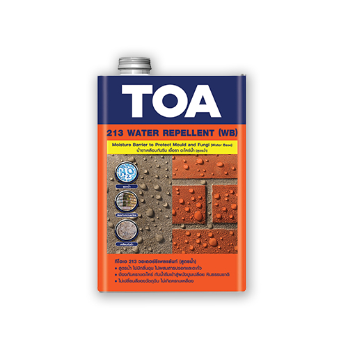 TOA น้ำยากันตระไคร่น้ำ เชื้อรา 213(สูตรน้ำ) 214 (สูตรน้ำมัน) กันซึม ทีโอเอ 3.785L / Water Repellent