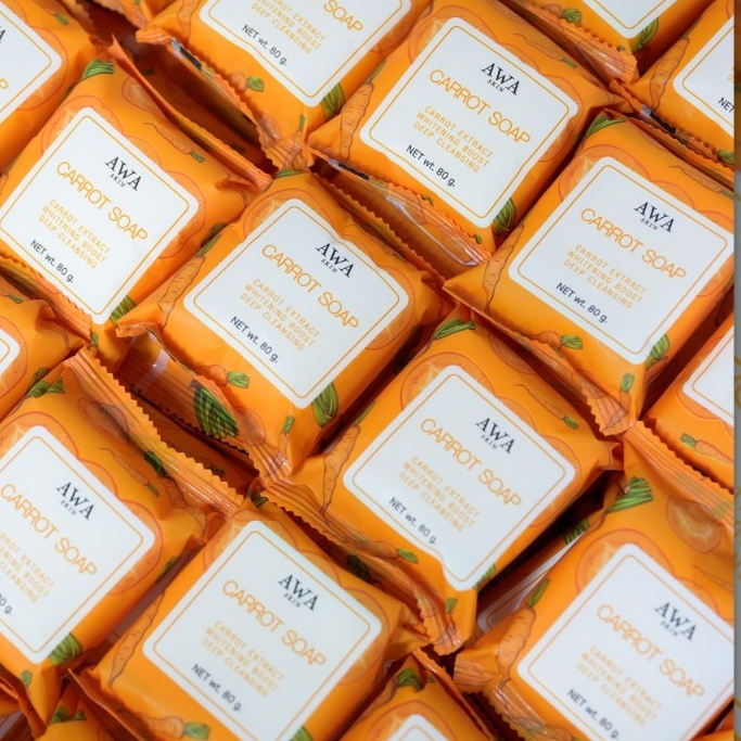 สบู่แครอท AWA CARROT WHITENING SOAP