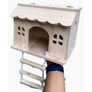 บ้านนก บ้านไม้สำหรับชูการ์ขนาดใหญ่ เปิดฝาด้านบนได้ มี 2 ขนาดให้เลือก [WC08/WC09]